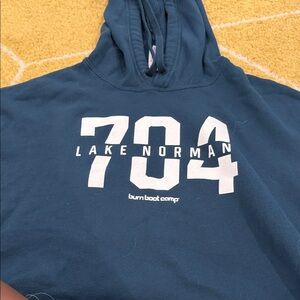 Burn Boot Camp Blue Hoodie- cropped